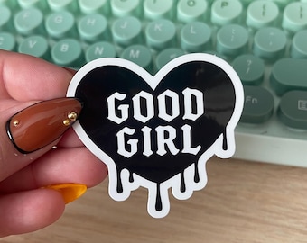 Good Girl Gothic Heart Sticker