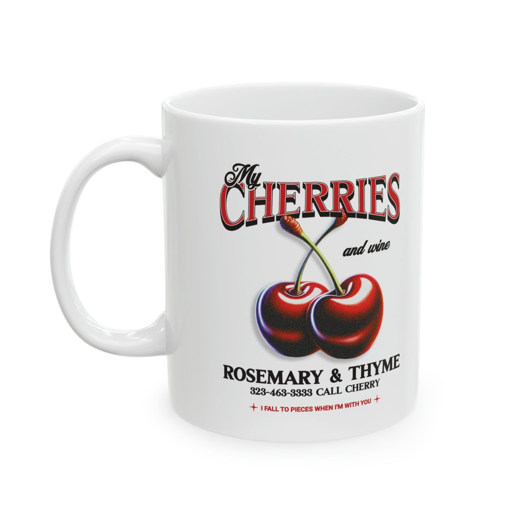 Lana Del Rey Cherry Cofee Mug Summertime Sadness National Anthem