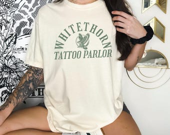 Whitethorn Tattoo Parlor Bookish Tshirt Throne of Glass Rowan and Aelin