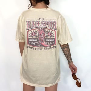 The Railspur Chestnut Springs Graphic T-Shirt, Bookish Merch, Elsie Silver, Unisex Tee, Garment-Dyed Shirt