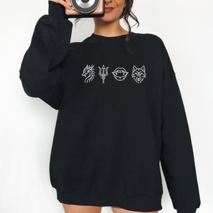 Zodiac Academy Celestial Heirs Minimalist Crewneck Sweatshirt Darius Acrus Max Rigel Caleb Altair Seth Capella