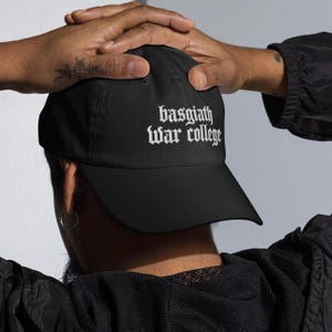 Basgiath War College Metal Logo Embroidered Dad Hat Fourth Wing Iron Flame Onyx Storm