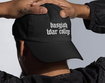 Basgiath War College Metal Logo Embroidered Dad Hat Fourth Wing Iron Flame Onyx Storm