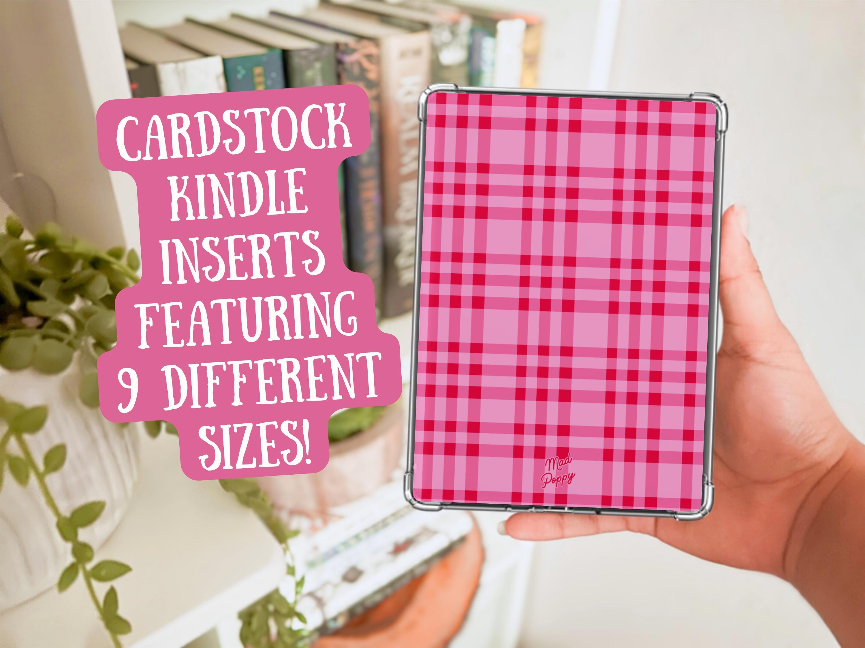 Hot Pink Gingham Heavy Cardstock Kindle Insert - Etsy