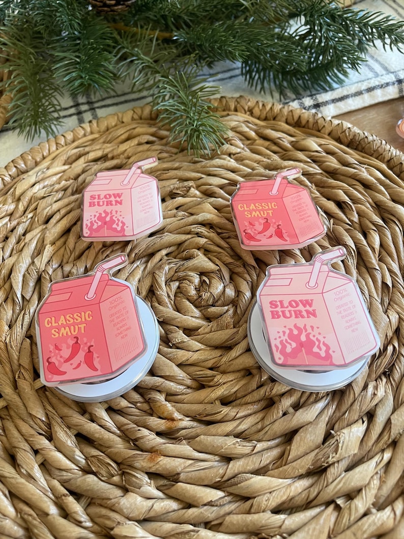 Classic Smut & Slow Burn Bookish Milk Carton Kindle Grips | Magnetic Compatible image 2