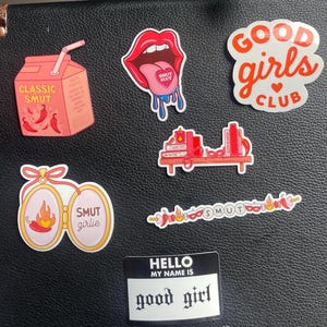 Smut Lover Sticker Bundle | Spicy Bookish Sticker Pack for Kindle, Laptops & Water Bottles | Romance Reader Vinyl Decal Set