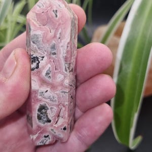 rhodocrosite tower, Rare Argentinian rhodocrosite