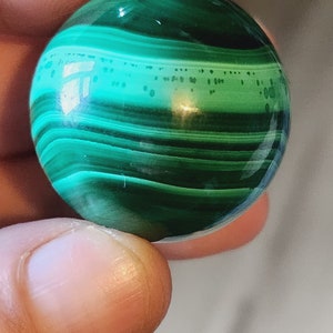 Malachite sphere, high grade, banded malachite, green malachite, polished malachite