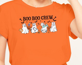 Halloween Nurse Shirt, Boo Boo Crew, Nurse Gift For Women, Spooky Season Shirt