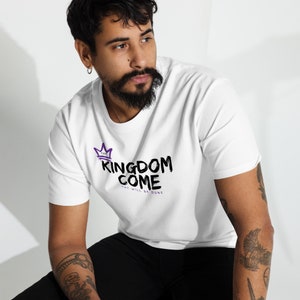 Thy Kingdom Come Brushed Print (black) | Relaxed fit Premium heavyweight tee
