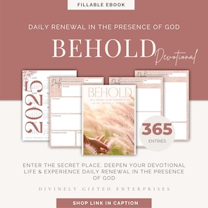 Behold Devotional: Daily Renewal in the Presence of God (for women)
