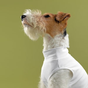 bump up® Com-Fit, High Quality Yoga Fabrics, Comfortable and Fit, White Color, Dog Clothing image 5