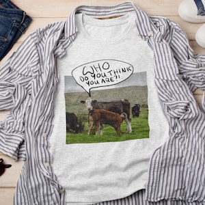 Frage an Freche Kuh - Baumwolle - Unisex - Jersey Kurzarm