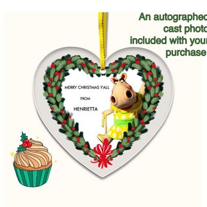 Henrietta&#39;s Wreath - New Zoo Revue Christmas Ornaments and Autographed Picture