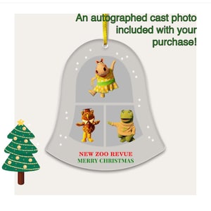 Delightful 3 Bell - New Zoo Revue Christmas Ornaments and Autographed Picture
