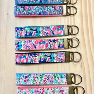 Beachy Wristlet Keychain/Key Fob.