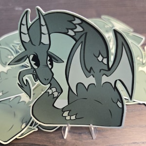 Matte Fantasy Dragon Sticker