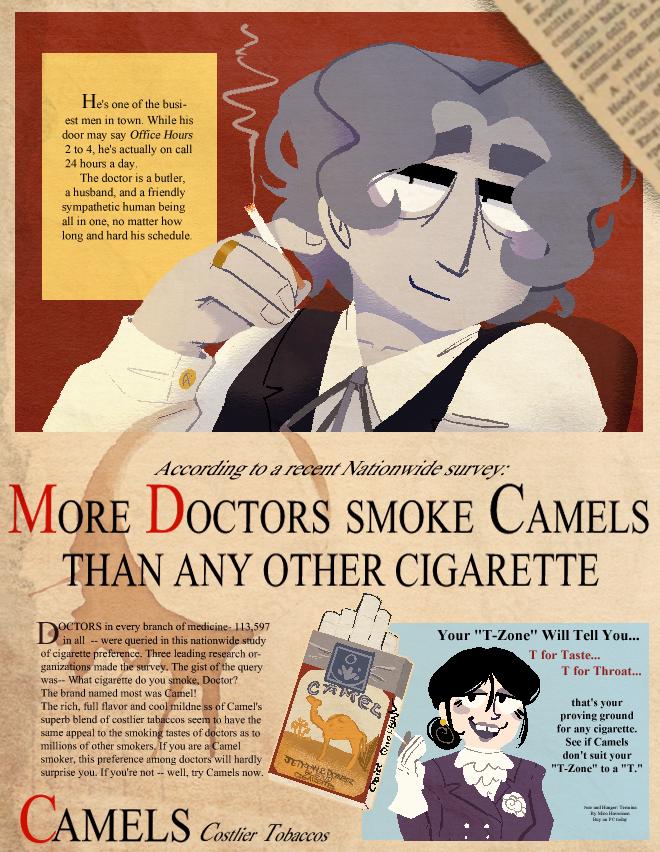 Daan Cigarette Ad Poster (fear and Hunger 2: Termina)