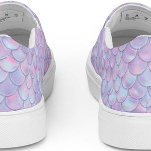 mermaid  design printed all over shoes