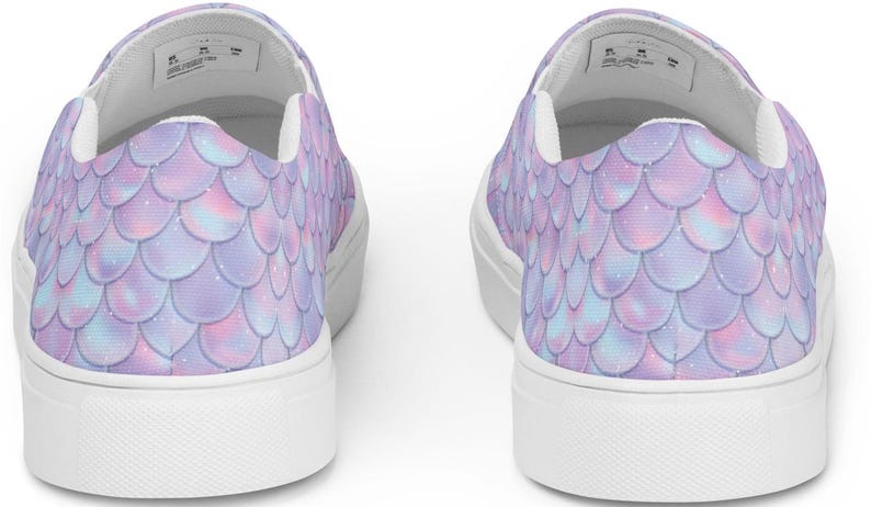 mermaid  design printed all over shoes