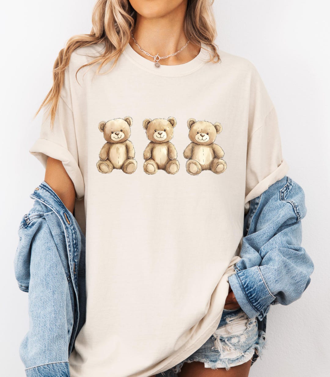 Teddy Bear Comfort Colors T-shirt, Gift for Him or Her, Cute Funny Tee ...