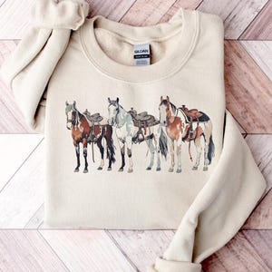 Western Sweatshirt, Horse Sweatshirt, Western Graphic, Cowgirl Sweatshirt, Horse Girl, Ranch Girl, Cowboy Graphic Shirt, Rodeo Sweatshirt