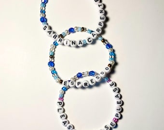 ShortNSweet THREE (3) PACK Album Inspired Sabrina Espresso Please Please Please Concert Friendship Bracelets