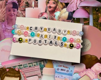 Melanie Martinez Trilogy (3) THREE Pack Bracelets + (2) TWO FREE Melanie Themed Stickers