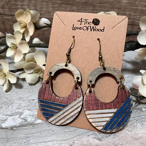 Patriotic, Red, White and Blue Earrings, 4th of July Earrings, Independence Day Earrings