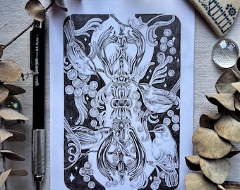 Lusciniola - Vajra - Original Drawing