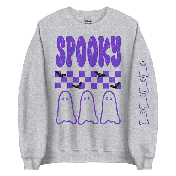 Spooky Crewneck Sweatshirt | Halloween | Spooky | bats and ghosts