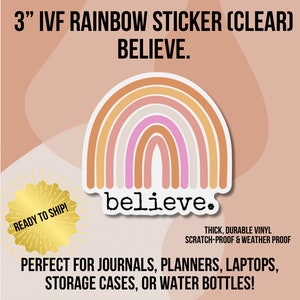 Motivational Quote Sticker | Inspirational Sticker | Positive Affirmation Sticker | Mental Health Sticker | Self Love Sticker | Believe