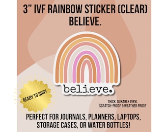 Motivational Quote Sticker | Inspirational Sticker | Positive Affirmation Sticker | Mental Health Sticker | Self Love Sticker | Believe