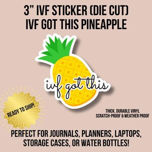 IVF Aufkleber | IVF habe das | IVF Journal Aufkleber | Affirmation Aufkleber | Motivierende Aufkleber | Unfruchtbarkeit Sticker | ivf Unterstützung
