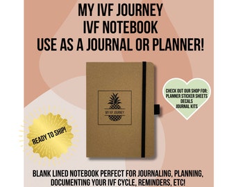 En existencia y listo para enviar Diario de FIV Planificador de FIV Cuaderno de FIV Diario de gratitud Bullet Journal Regalo para mujeres Regalo para ella Regalo para hermana