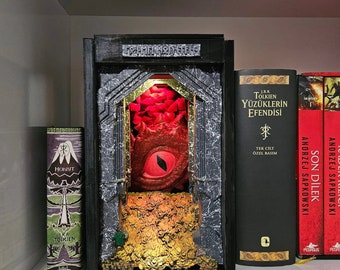 Smaug, Erebor, Hobbit, Herr der Ringe Buchstütze STL