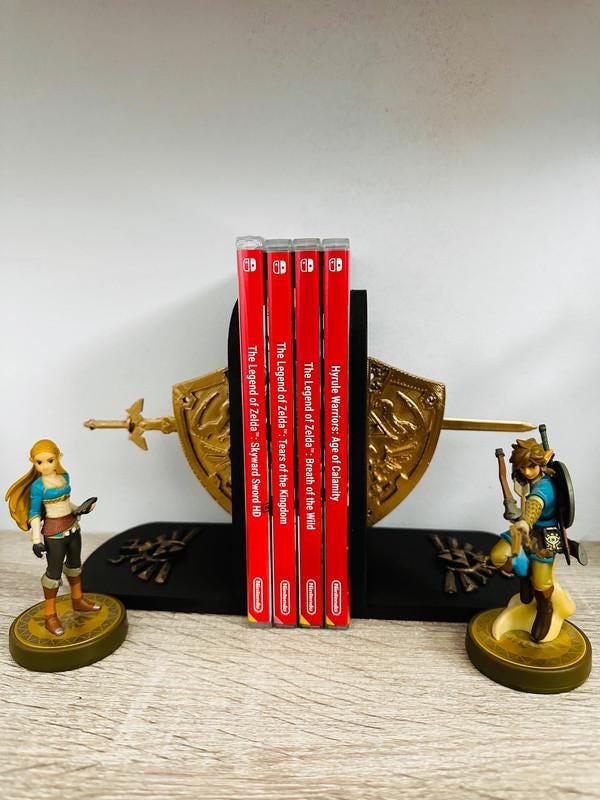 The Legend of Zelda Stand Bookend Bookends, Master Sword and