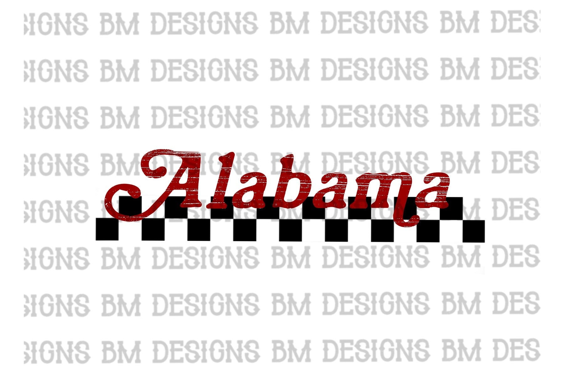 Alabama Checkered PNG, Distressed and Solid Alabama PNG, - Etsy