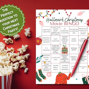Printable Hallmark Christmas Movie BINGO Cards (INSTANT Digital ...