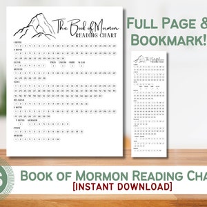 Mountain Lesezeichen aus dem Buch Mormon mit Lesezeichen (SOFORTIGER DOWNLOAD)
