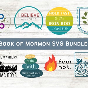Paquete SVG y PNG del Libro de Mormón (¡8 diseños diferentes!) 2024 Ven, sígueme