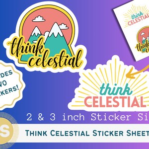 Think Celestial - Foglio di adesivi impermeabili del presidente Russel M Nelson! 2 adesivi! Acquista all'ingrosso!