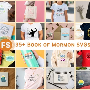 Paquete grande de SVG y PNG del Libro de Mormón (¡más de 35 diseños diferentes!) 2024 Ven y sígueme