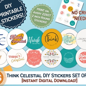Think Celestial DIY Printable Stickers- LDS President Nelson (Instant Digital Download)
