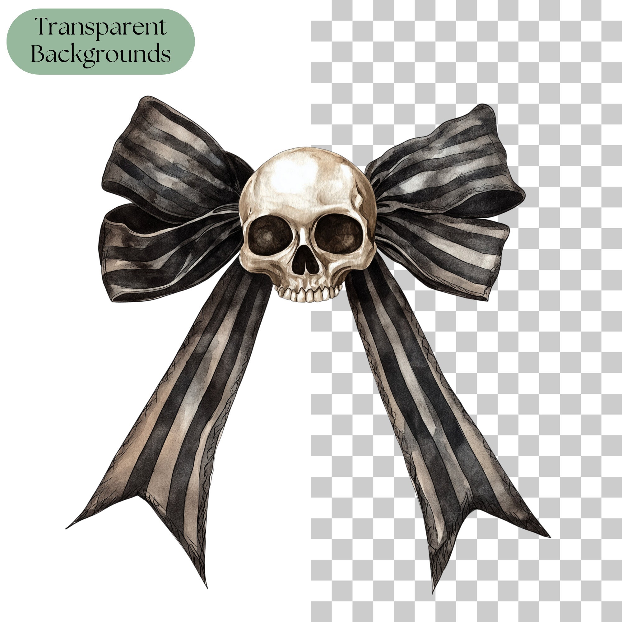 Coquette Halloween Bow Clipart Bundle Pt. 3 PNG Sublimation Designs ...