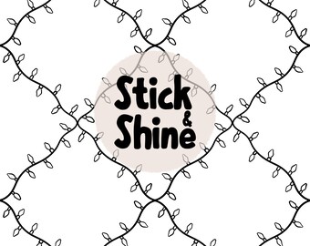 Handgezeichnete Weihnachtslichter Diamant Musterdesign Vorlage | Erstellen Sie Ihr eigenes sich wiederholendes Musterlayout, Procreate + PNG digitaler Download