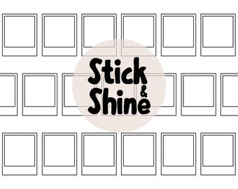 Handgetekende naadloze instant-fotopatroonsjabloon V 2| Maak je eigen herhalend patroon, patroonlay-out, procreate + digitale png-download