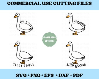 Silly Goose SVG, Duck SVG, svg bundle, Silly Goose, Silly Goose Shirt File, Cute svg, Silly Goose File, Sublimation, png, dxf, eps