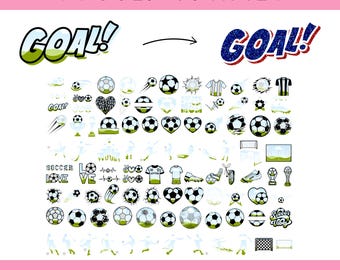 Soccer Canva Frames: Grunge Ball Clipart, Sporty PNG File (Digital Download)