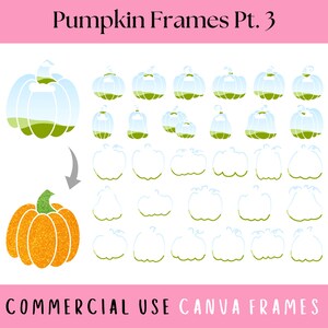 Kürbis Halloween Leinwand Rahmen Pt. 3, Halloween Trendy Clipart, bearbeitbare anpassbare Name Monogramm Canva Vorlage, erstellen Sie Ihr eigenes PNG